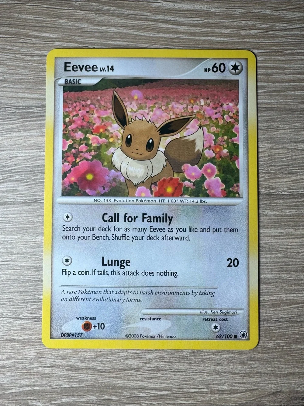 Eevee #62/100/Pokemon Majestic Dawn